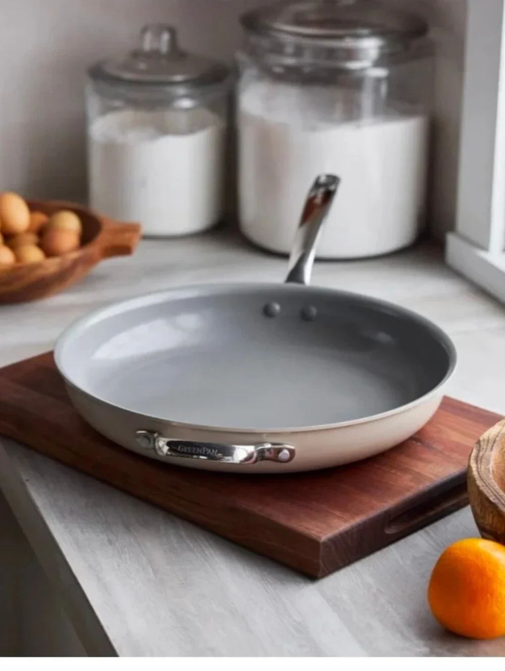 GreenPan The Big Fry 14” Pan with Helper Handle